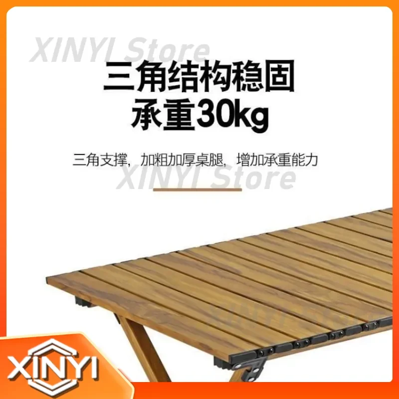 Fun Youbang for Wood Grain Alloy Long Table Seven-Piece Set Y79 Dining Table Set Modern Living Room Furniture Home Decor