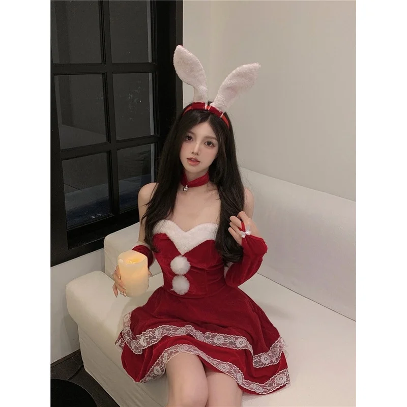 セクシーな女性用シサスコスチューム ドクター・ローリーン コスプレ ラビットガール インターネットブロスター シサス ストラップガウン