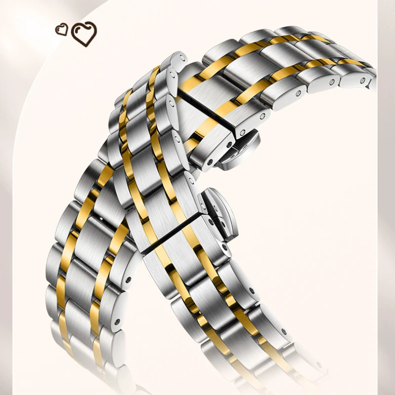 مارك Fairwhale 5850 ساعة كوارتز رجالية فاخرة مقاوم للماء زوجين طبعة مزدوجة التقويم الماس مجموعة تصميم زوجين ساعة Reloj