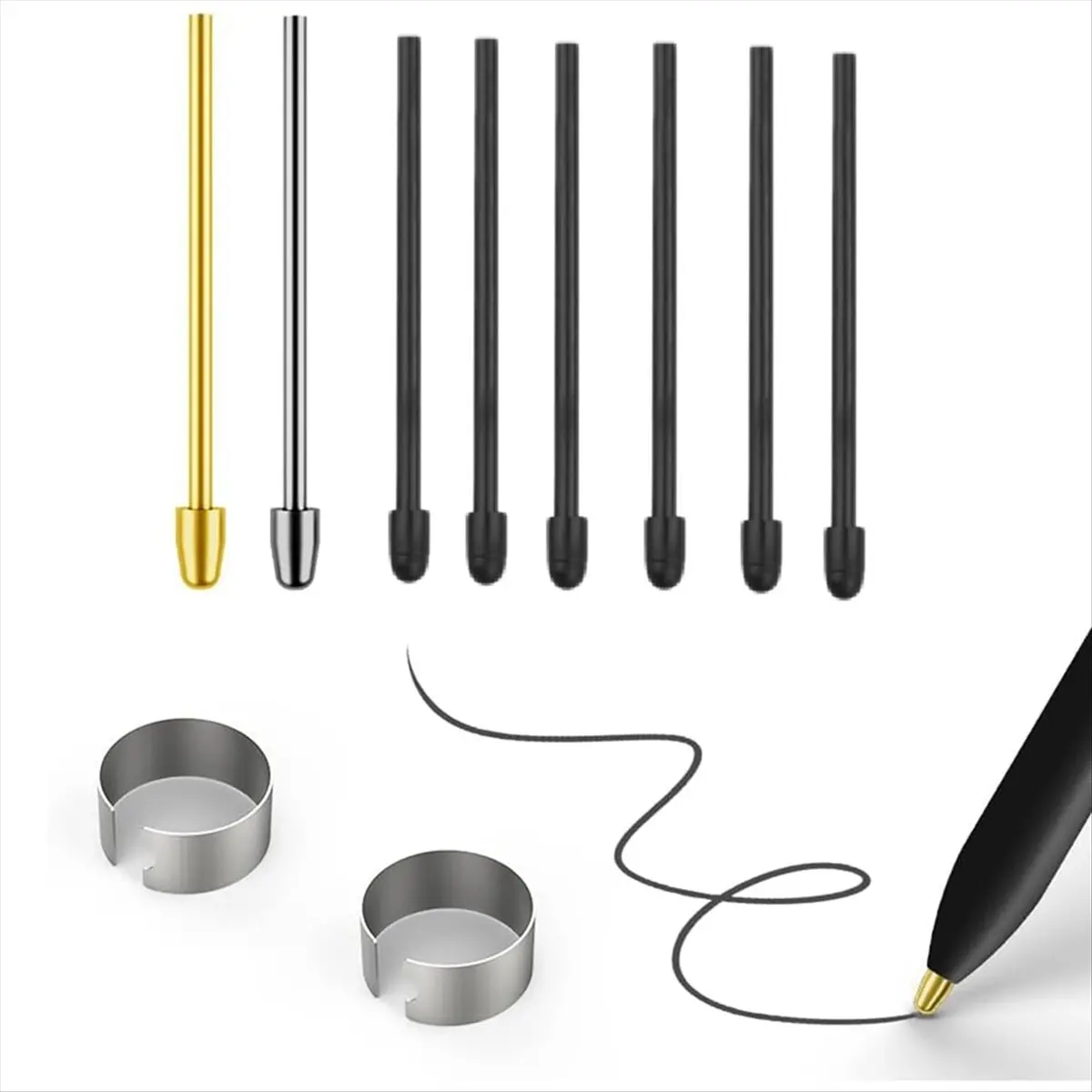 Fashion Metal Nibs/Tips Replacement for Galaxy Tab S9/S9FE+/S9 Ultra/S8/S8+/S8 Ultra/S7 FE/S6 Lite/S22/S23 Ultra