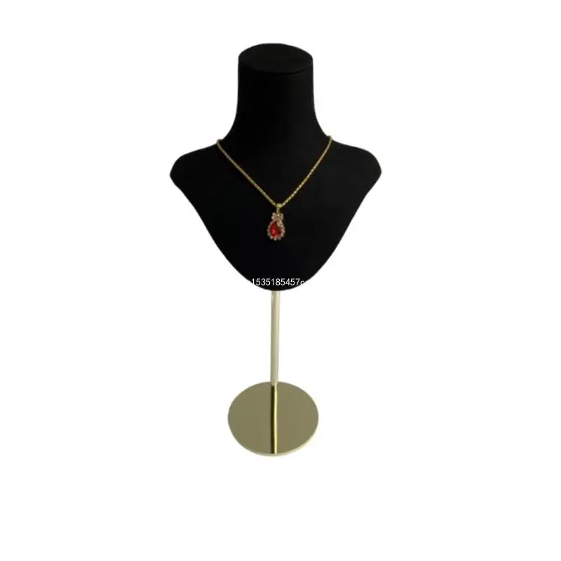 Stylish Portrait Model Jewelry Elegant Mannequin Necklace Organization and Display Rack Jewelry Display Stand Dropship