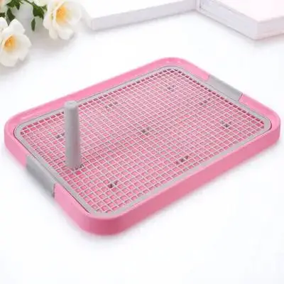 

Pet Indoor Potty Pink Plastic Grid Style For Dog Cat Training Puppy Toilet Anti-Slip Design Durable Indoor Pet Toilet Supply