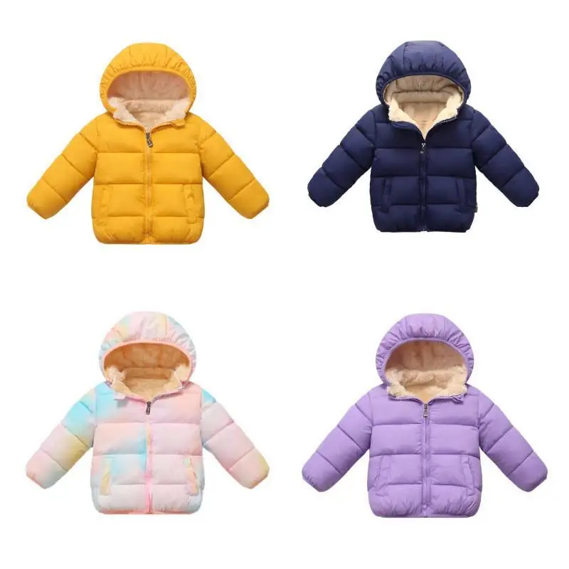 

girl cotton-padded jacket winter autumn thicken coat hoodie tops child versatile keep warm kawaii fashion new casual clothing