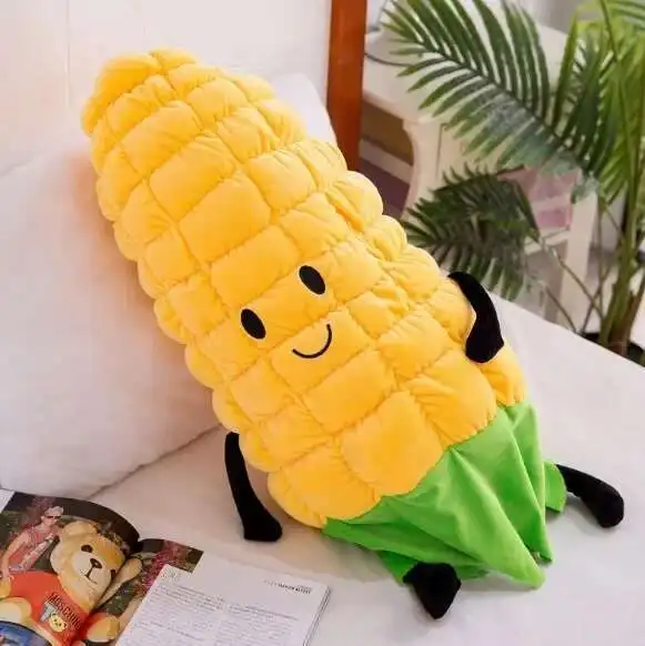New Cute Lovely Plants Corn Plush Toy Stuffed Plush Toy Cushion Birthday Gift Vegetable Fruit Plush Pillow