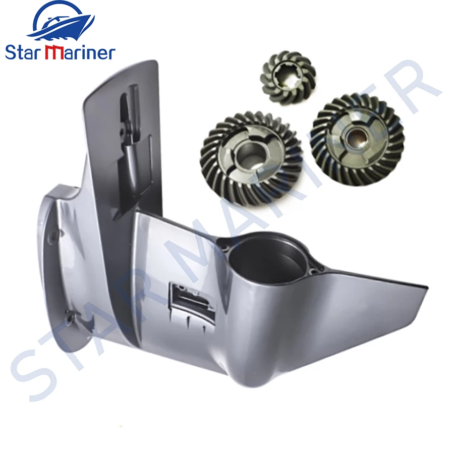 Outboard Motor Lower Casing with gear kit 61N-45311-02-4D For YAMAHA Boat ENGINE 2T Parsun Hidea Gear Box 25HP 30HP 61N-45311