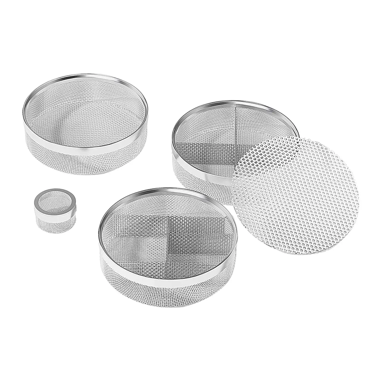 

4Pcs Stackable Watch Cleaner Baskets Watch Repair Mesh Holder with Mesh Lid for Small Part