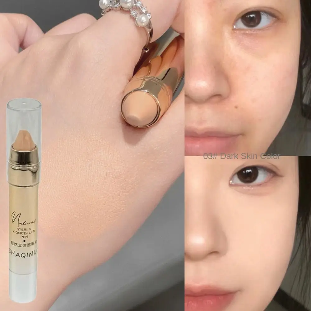 

3Pcs Waterproof Full Coverage Concealer Embellish Skin Tone Acne Marks Face Concealer Makeup Spots Moisturize Long-lasting