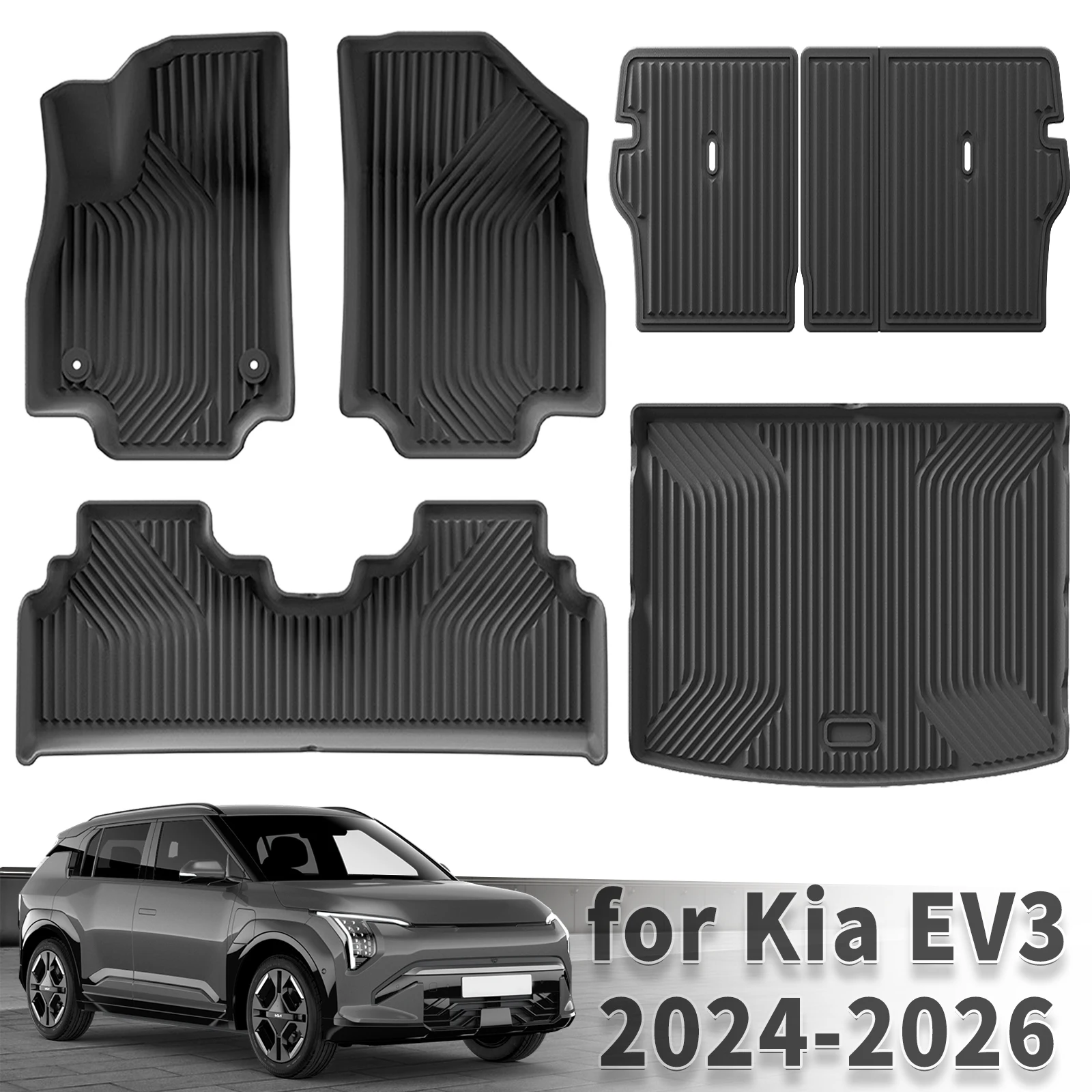 

for Kia EV3 2024 2025 2026 GT 3D Maxpider Style TPE Floor Mats Full Coverage Heavy Duty All Weather Accessories