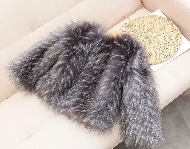 2023 Baby Girl Winter Clothes Kids New Coat Slim Fit Korean Imitation Fur Marten Hair Cotton O-neck Fashion Solid Color Warm