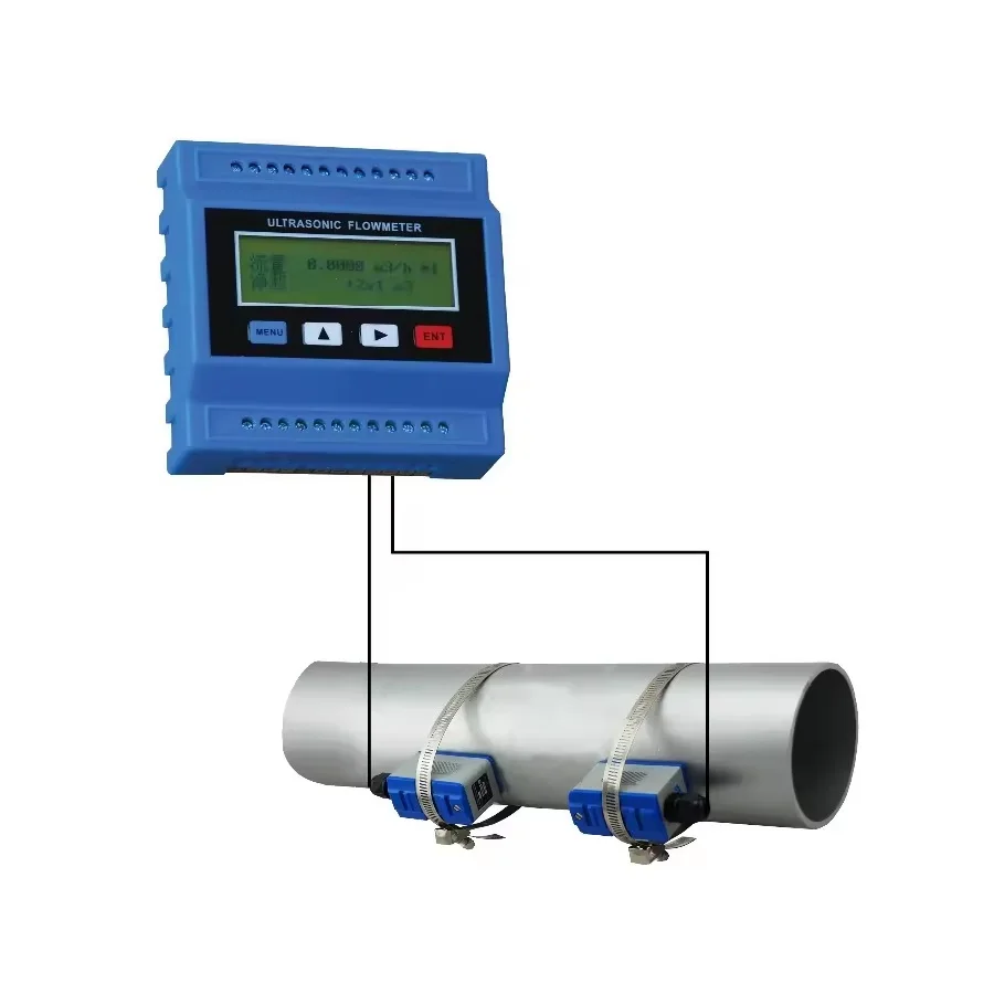 Digital Modular Ultrasonic Flow Meter TUF-2000M Clamp-on Transducer TS-2/TM-1/TL-1 Optional DN15 to DN6000mm Water Liquid Tester