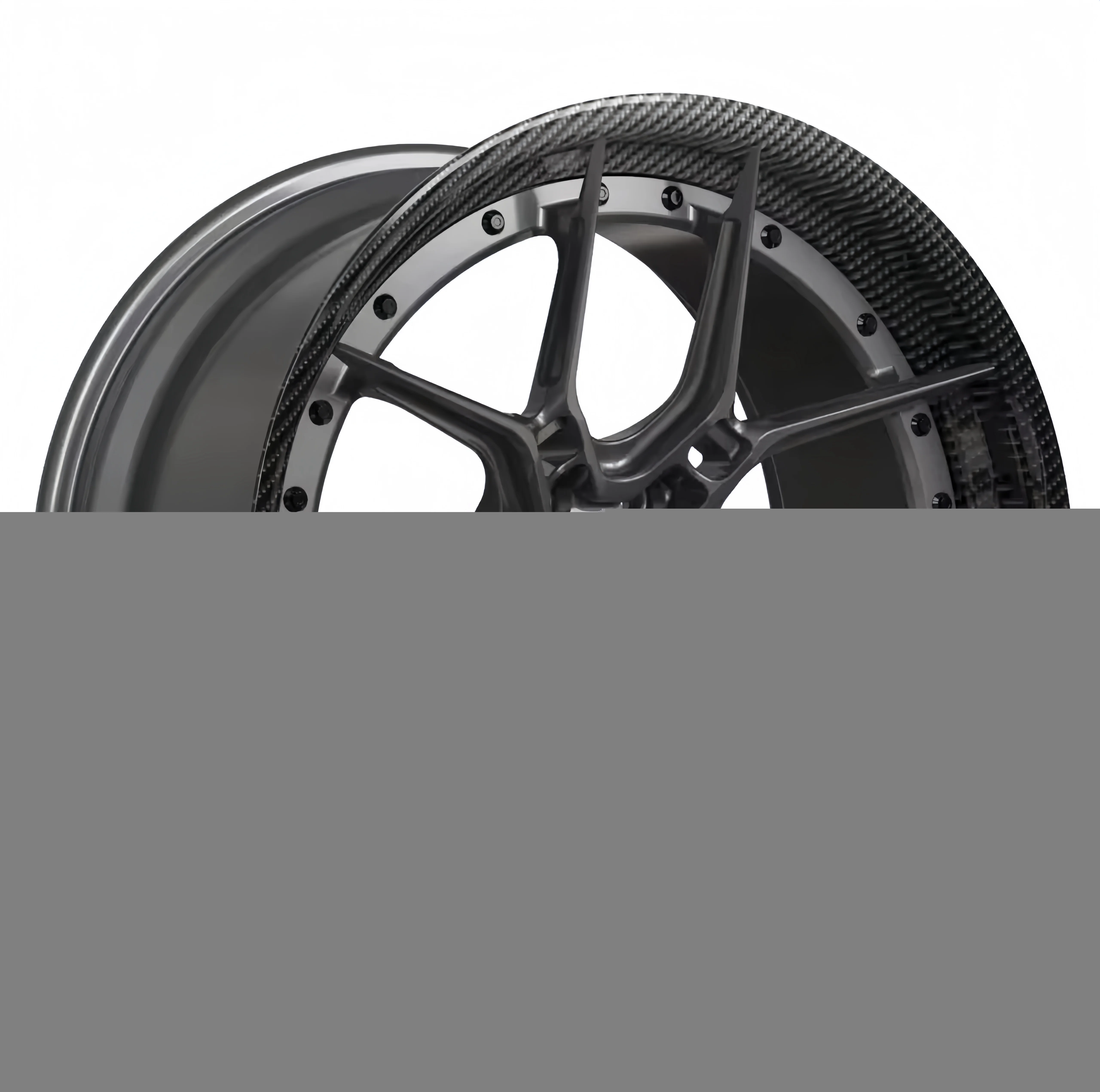 

XINLAI HOT Sale Carbon Fiber Customization 5x120 5x112 5x114.3 18 - 24inch 2-piece Forged Wheels for Lamborghini Ferrari