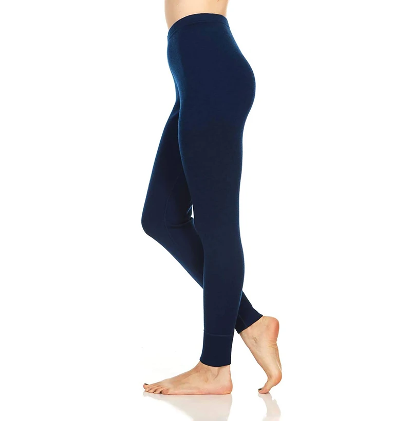 Merino Wool Base Layer Women Pants 100% Merino Wool Leggings Midweight