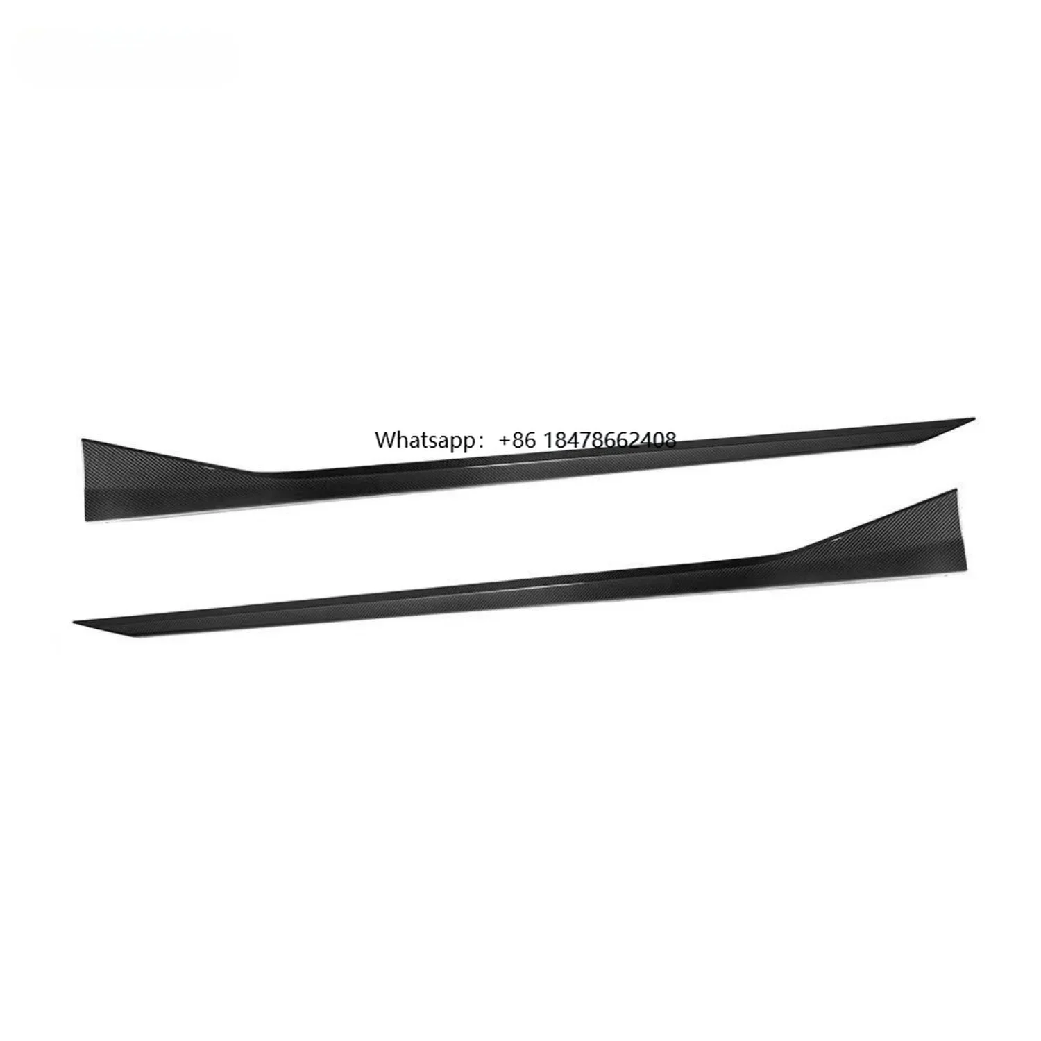High quality car side skirts suitable for 5 Series G90 MP style dry carbon fiber extended side skirts