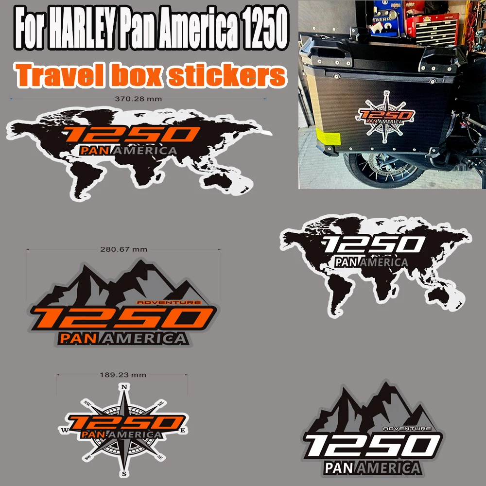 

Motorcycle Stickers Decals For HARLEY Pan America 1250 Aluminum Luggage Cases Trunk Panniers Protector Adventure