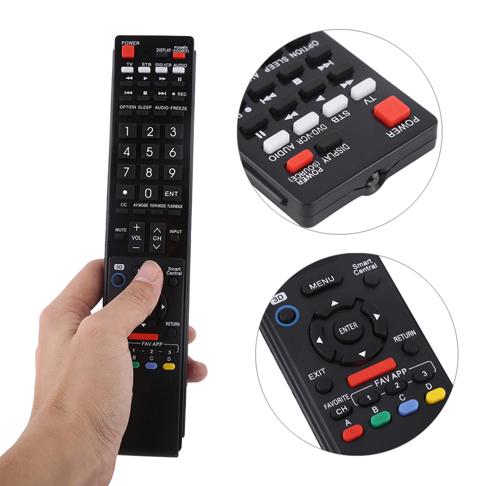 Mando a distancia de repuesto portátil GB118WJSA, controlador Universal para Sharp LCD LED TV Series, accesorios de TV inteligente, sin batería