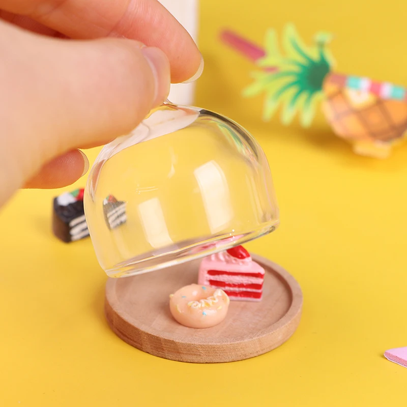 1:12 puppenhaus Miniatur Artikel Glas Dome Miniatur Dinge Glas Glocke Jar Leere Glas Boote zu Füllen Dekoration Gläser Jar Display