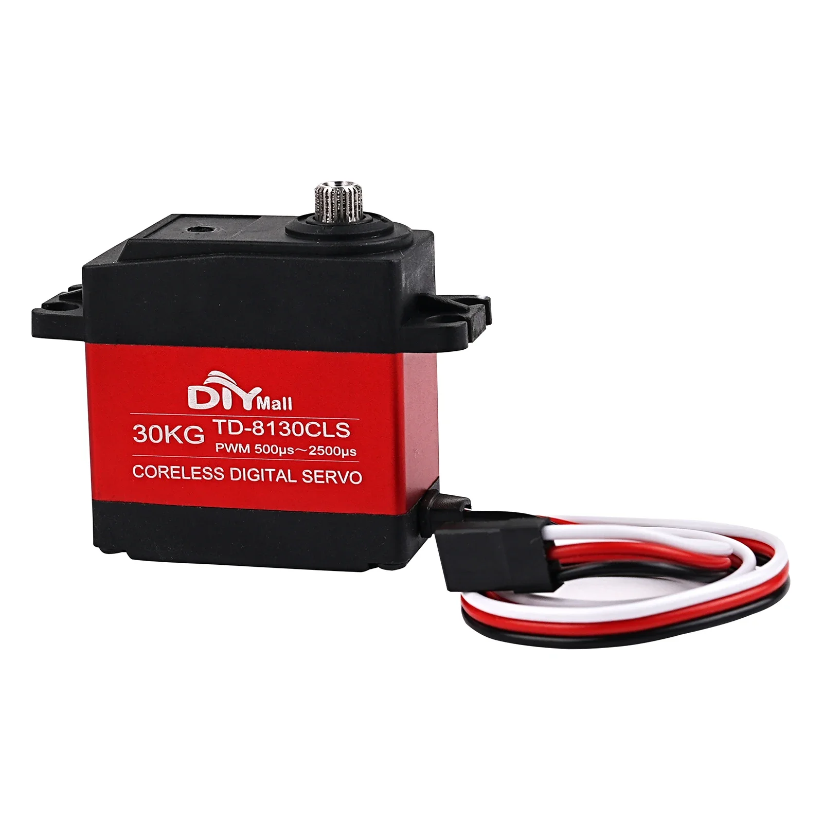 30KG 고토크 디지털 서보 HV8130CLS 메탈 기어 코어리스 모터 180-360도 RC 자동차 로봇 암 모델용