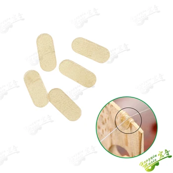 Grand coussin de protection pour cordes de pont de violon, 5 pièces, en cuir, en peau de mouton, fait de matériaux, accessoires