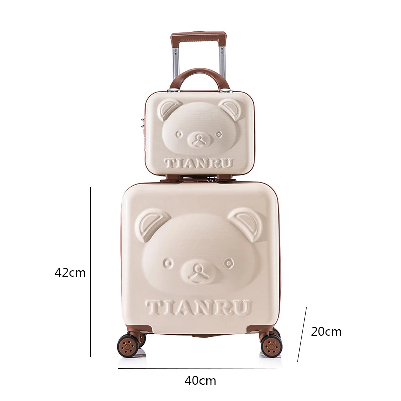 Imagem -06 - Cartoon Travel Suitcase com Hand Bolsa 20 Inch Meninas Trolley Bolsa Moda Mulheres Mala Rolando Bagagem Set 2023 Novidades