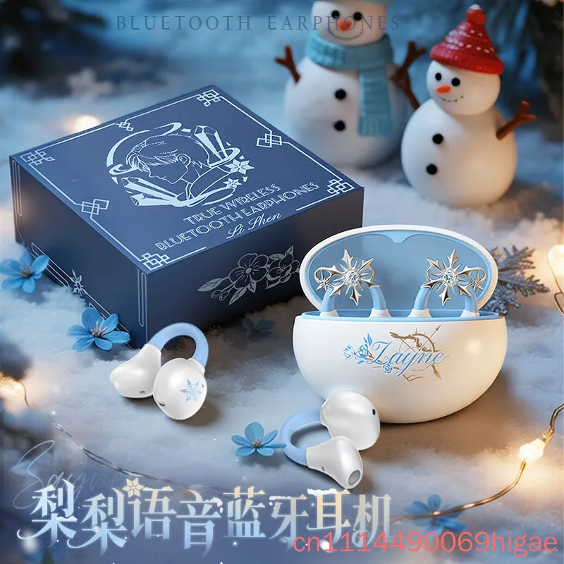 Anime Love And Deep Space Zayne Bone Conduction Headset Wireless Ear Hanging Bluetooth Headset Anime Gaming Peripheral Fans Gift