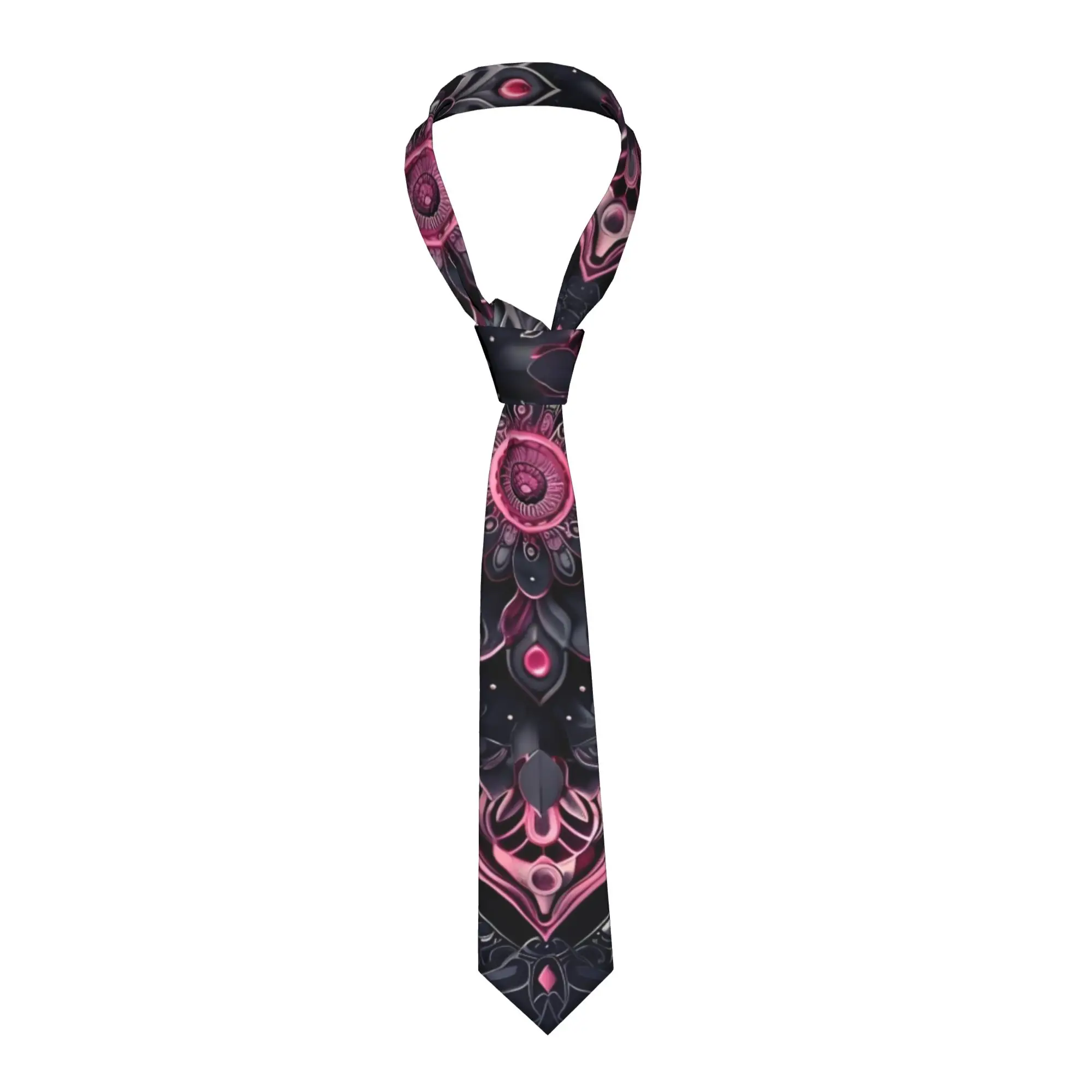 

Формальные винтажные галстуки с мандалами для бизнеса, мужские галстуки с цветочным узором на заказ