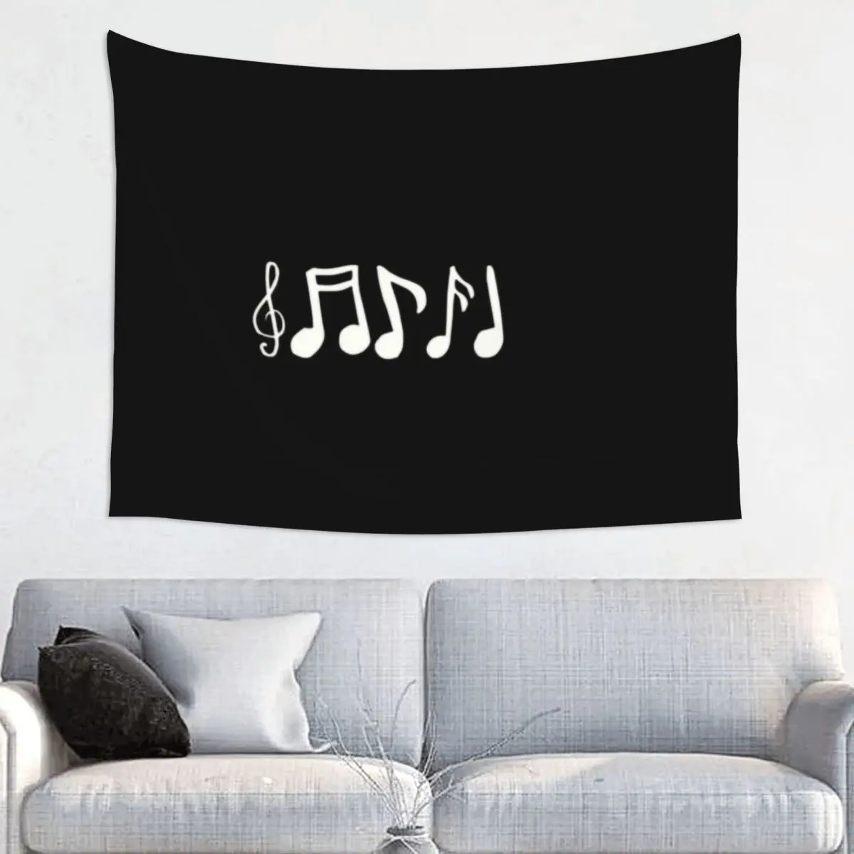 Custom Hippie Cool Music Tapestry Wall Hanging Room Decor Musical Notes Tapestries Dorm Decoration