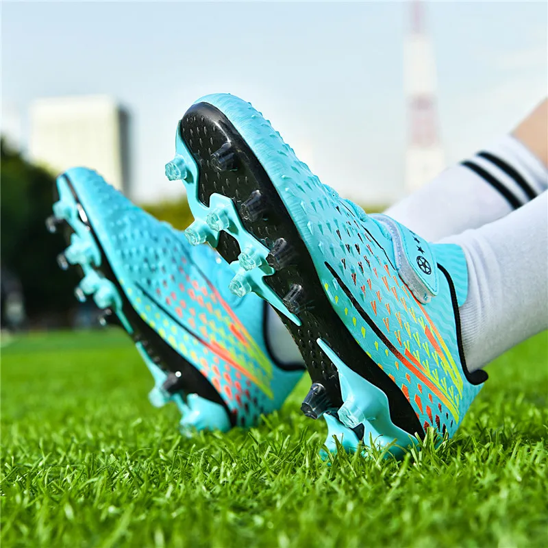 New Personality Stylish And Comfortable Boys Girls Training Game Sneakers Indoor Outdoor Lawn Youth Student Soccer Shoes 30-38#