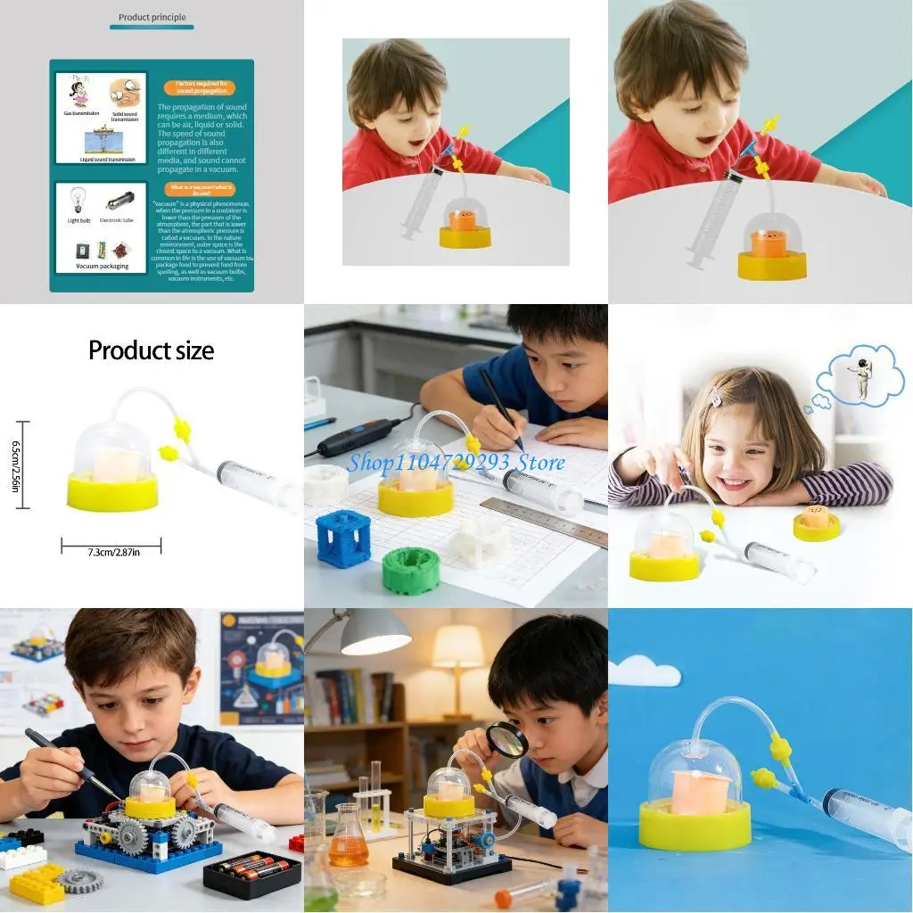 

Y2GD Home Interactive Activity For Kids DIY Physics Vacuum Sound Learning Experience