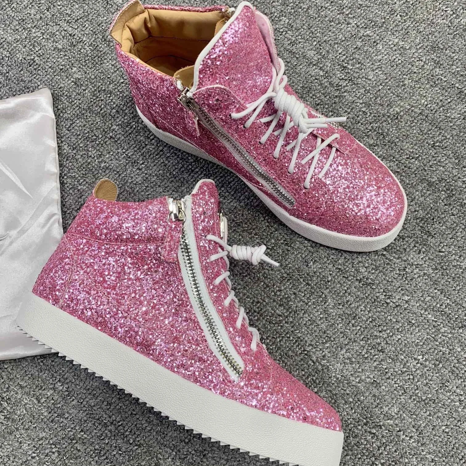 

Top Quality Casual Sneakers for Men Brand Designer Women High-top Tennis shoes 35-48 Luxury Genuine Leather GZ Sports shoes 0319