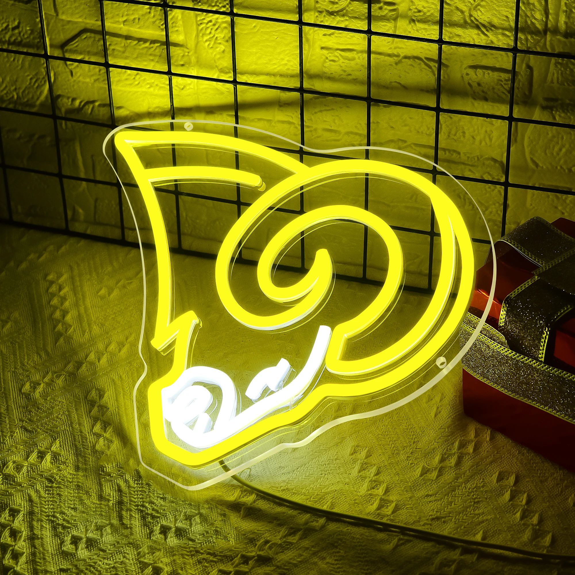 Football Neon Sign for Wall Decor Dimmable Football Neon Light for Fans LED Sign for Man Cave Team Light for Club Birthday Gifts