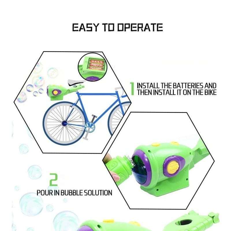 Multifunctional Bicycle Seat Clip Light Luminous Electric Bubble Machine, Riding Lafeng Bicycle Motorcycle Bubble Machine