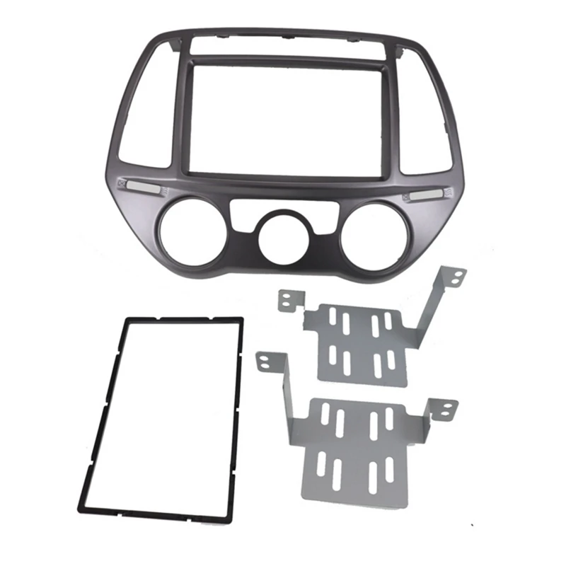 

2-DIN Автомобильный Головной блок Fascia Facia, панель радиоприемника, комплект для установки стереоприборной панели для HYUNDAI I20 2012-2014
