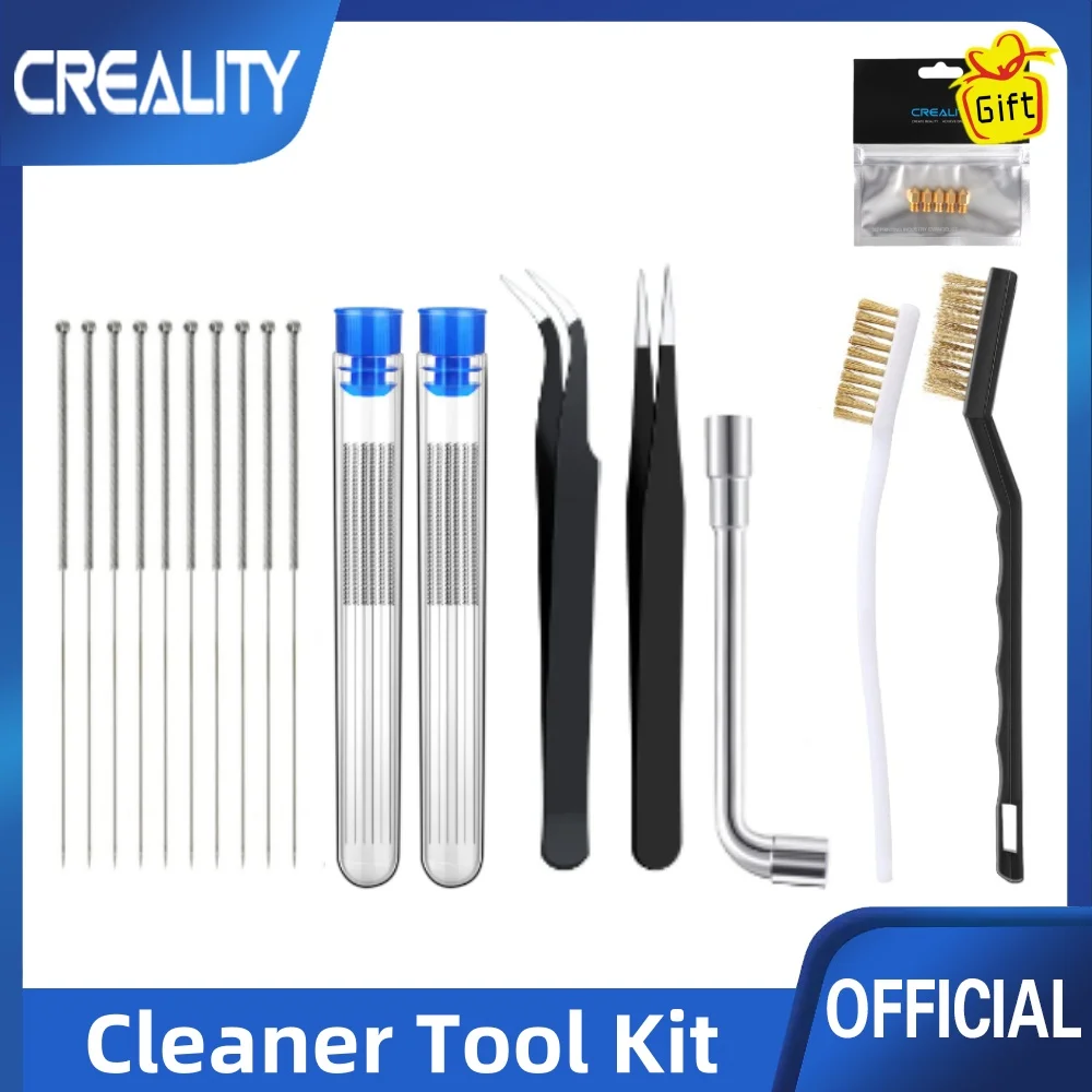 

3D Printer Cleaner Tool Kit Copper Wire Brush Toothbrush Nozzle Cleaning Needle 3D Printer Parts Cleaning Tool Wrench Kit