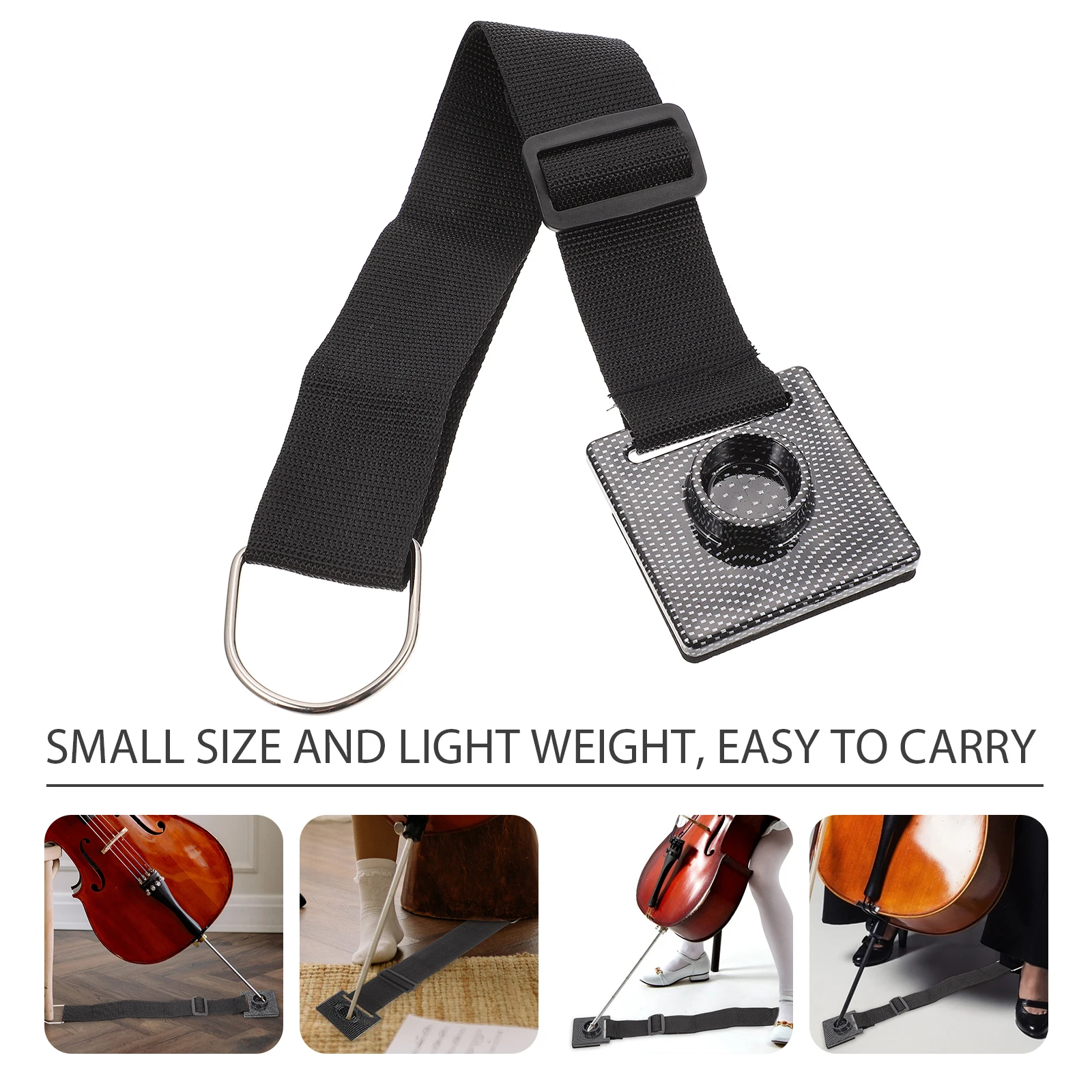 

Anti Slip Mat for Cello Non Slip Violoncello Metal Durable Supply Stop Endpin Rest Square Design Rubber Grip Professional Slide