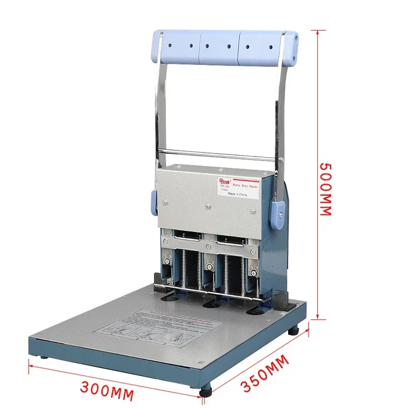 XD-500 três furos resistente perfurador pessoal arquivo máquina de ligação perfurador 500 páginas 35mm camada grossa perfurador três furos uma linha
