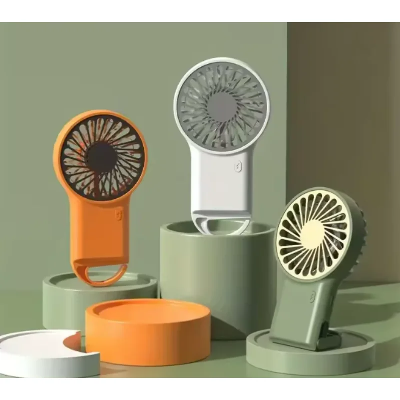

Portable Mini Fan With Carabiner,USB Rechargeable Silent Foldable Table Fan, Handheld Pocket Fan For Home Office Travel
