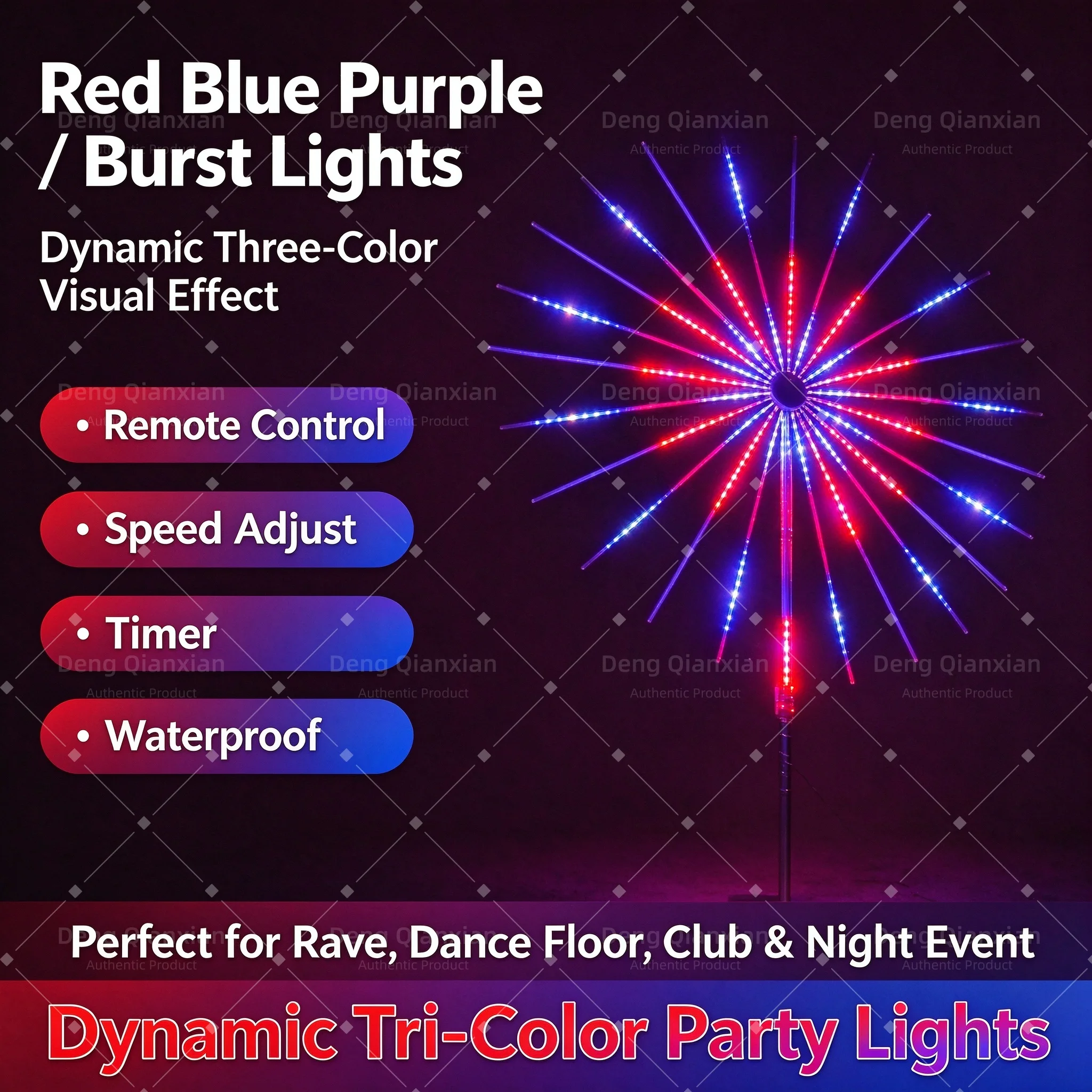 2026 Hot Sale Firework Lights RGB, Sound Activated Dancing Music Sync, APP Programmable Waterproof Outdoor Garden Decor Lights