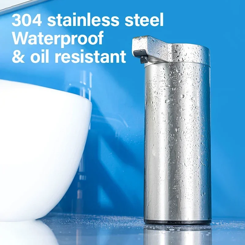 

304 Stainless Automatic Liquid Soap Dispensers Steel Kitchen Metal Lotion Bottle Touchless Induction Sensor Bathroom Accessories