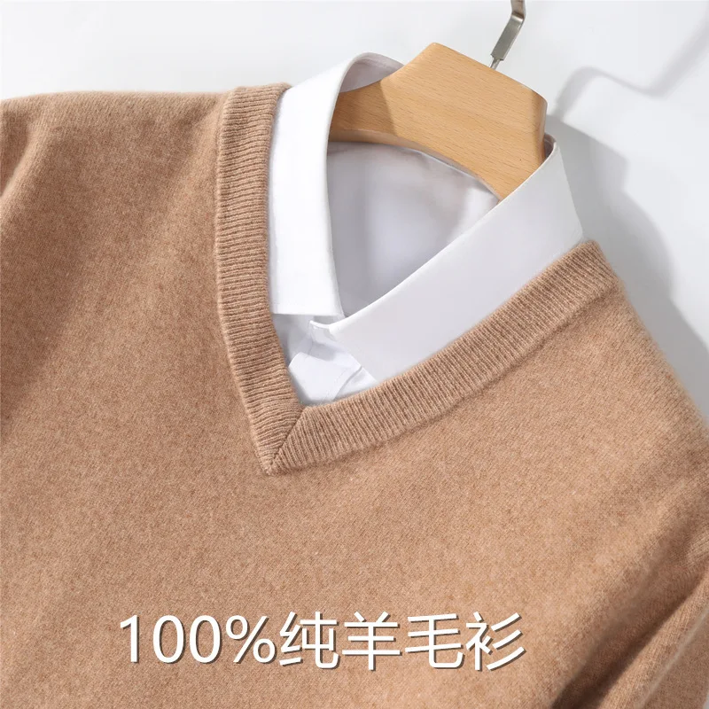 100new camisola de lã masculina pulôver camisola outono inverno querida pescoço camisola de malha casual plus size base cashmere