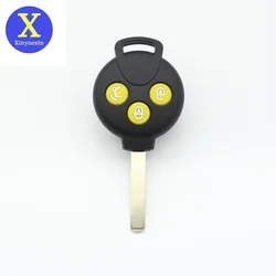 Xinyuexin 3 botões remoto inteligente chave escudo caso substituição para mercedes-benz smart fortwo 451 2007-2013 acessórios do carro