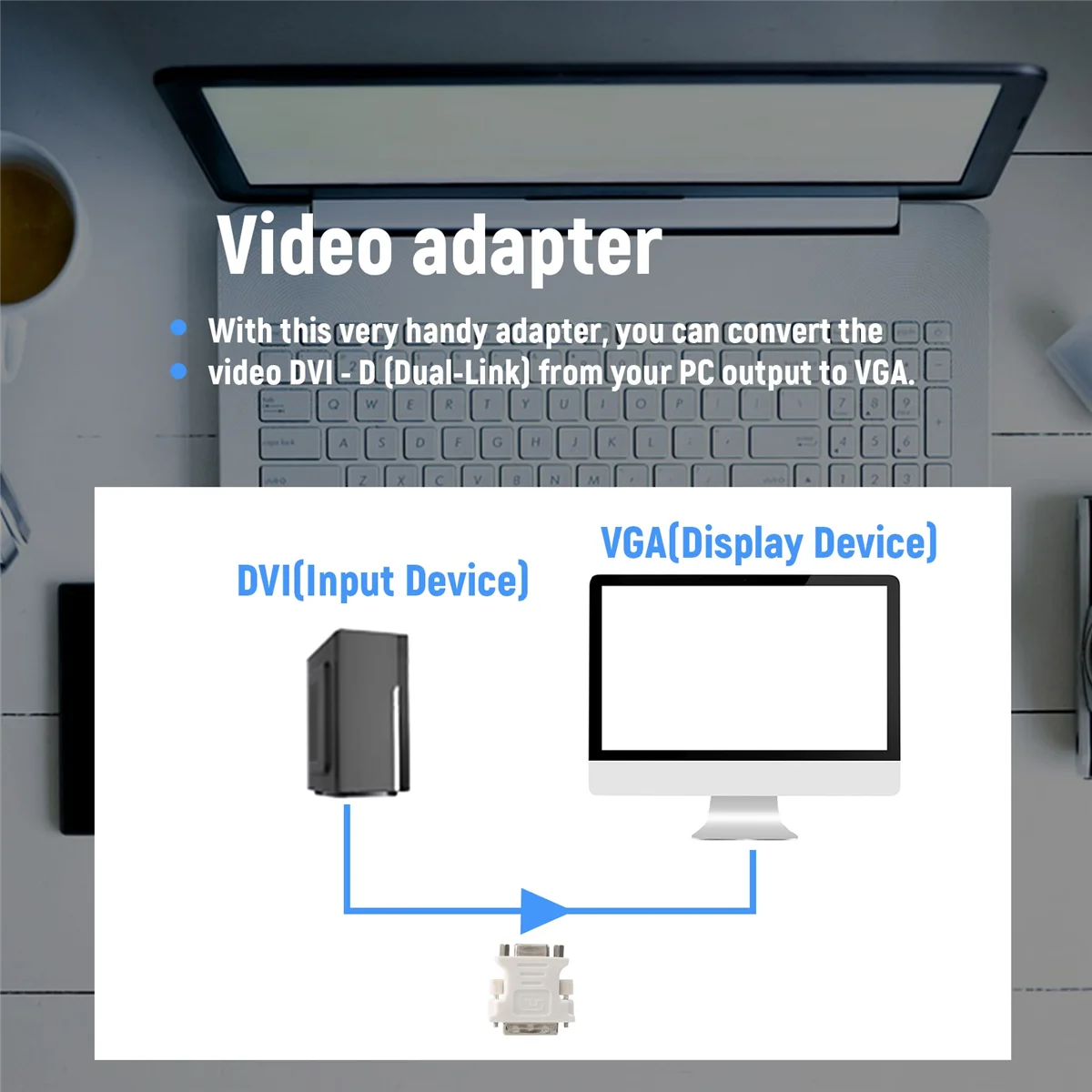 محول DVI من الذكور إلى الإناث ، DVI - D 24 1 ، VGA