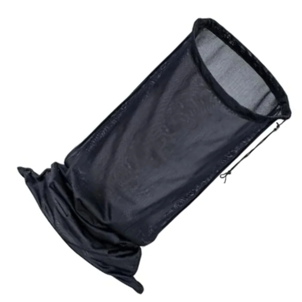 24 x 48 inch Garden Shredder Collection Bag Mesh Design with Drawstring for Efficient Wood Chip and Debris Handling