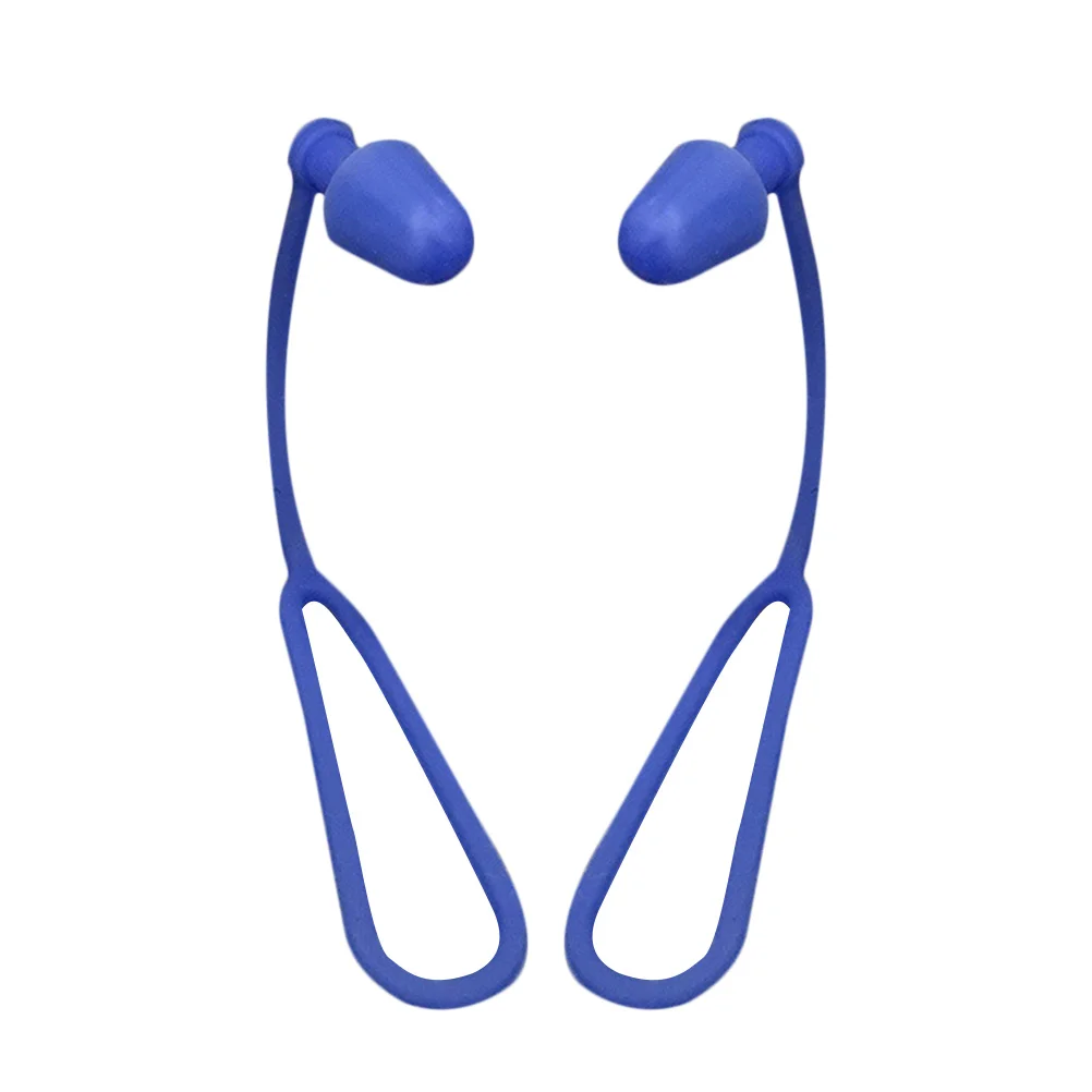 

2pcs Waterproof Nose Clip Earplug Set Soft Silicone Swim Nose Clamp With Rope For Kids Adults Blue Comfortable Durable Perfect
