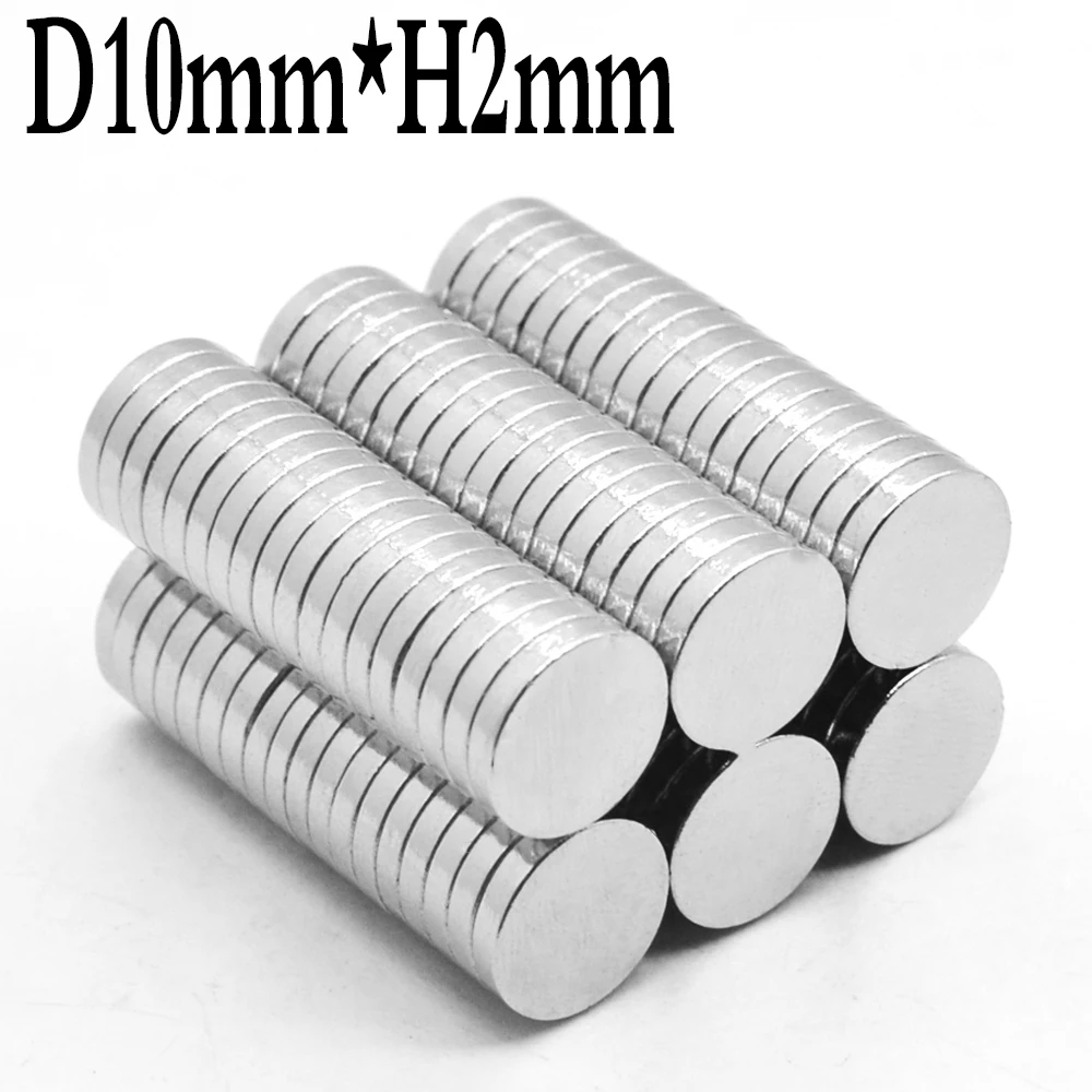 10x1 10x2 10x3 mm Super Strong Round Disc Shape Blocks Rare Earth Neodymium Magnets Fridge Crafts For Acoustic Field Electronics