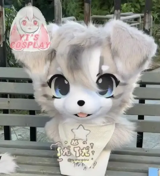 

Kemono Head Yis Cosplay Handcraft Customized Fursuit Handmade Custom Fursuit head Furry Kigurumi Head Kemono Headsets Beast