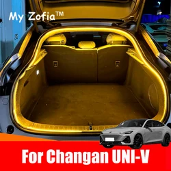 For CHANGAN UNI-V UNIV 2023 2024 2025 Trunk Light Bright LED Silicone Yellow White Proposal Decoration Rear magnetic induction
