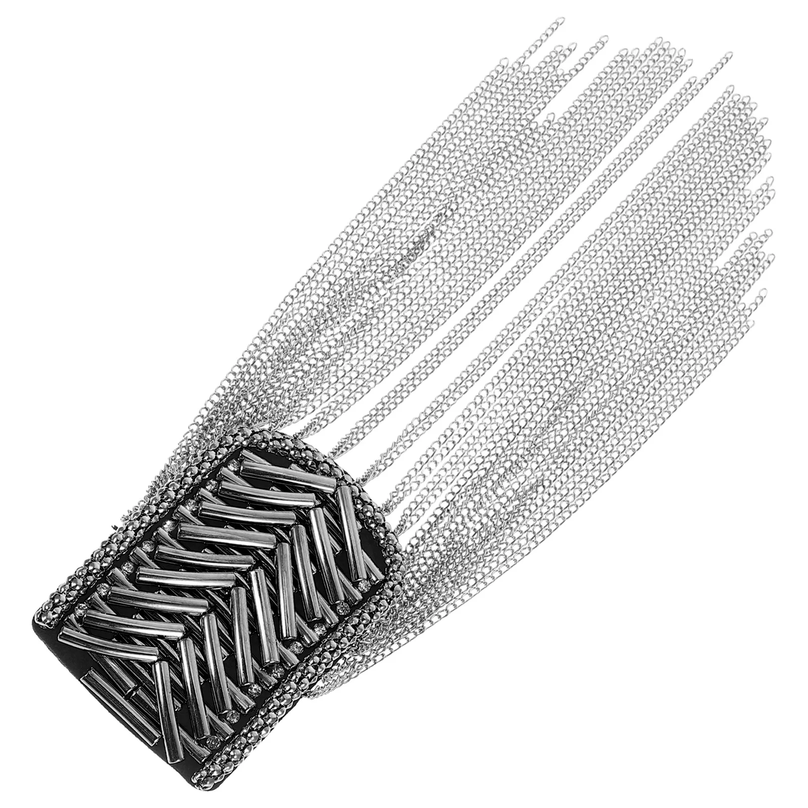 Винтажные наплечники с бисером, ручная работа