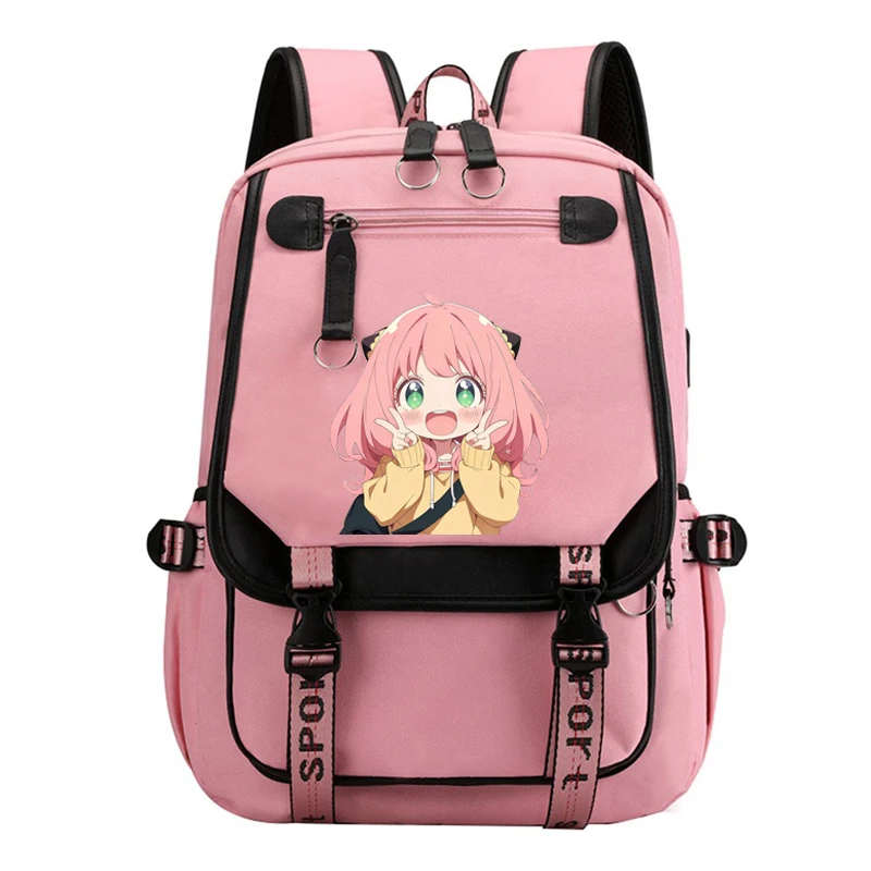 حار أنيا فورجر طباعة حقيبة الظهر الطالب على ظهره المراهقين النساء الرجال محمول على ظهره حقيبة السفر الترفيهية #3