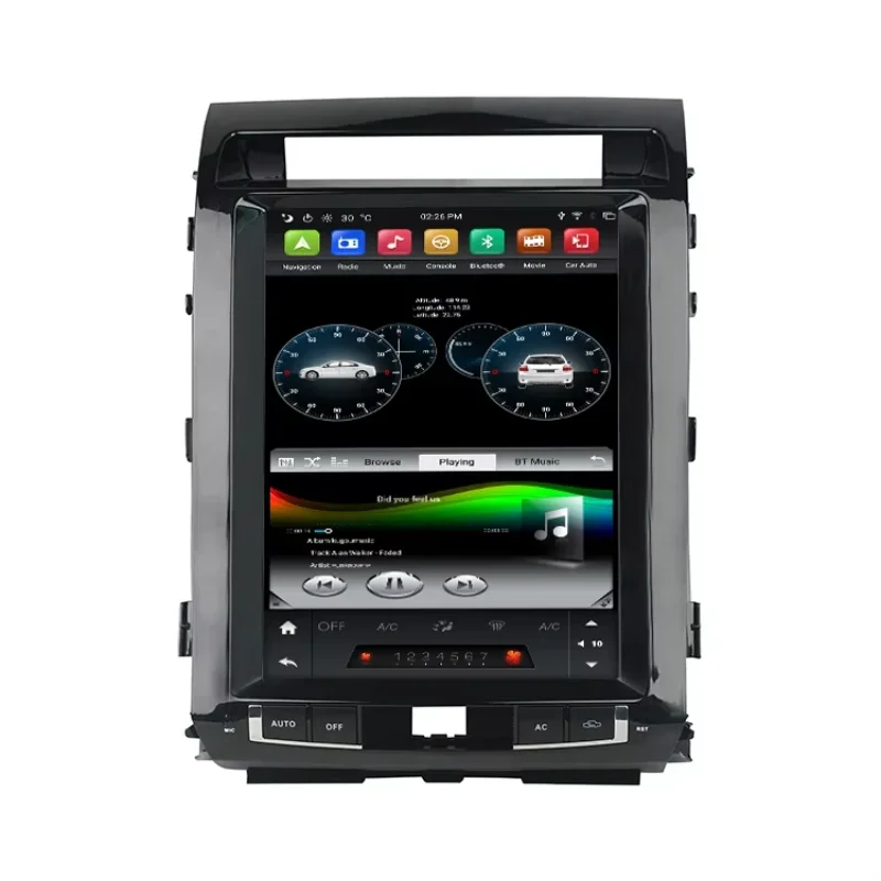 

12,1-дюймовый PX6 Android 9,0 автомобильный DVD-плеер автомобильный DVD GPS-радио Mp3 для Land Cruiser 2008-2015 с WIFI/BT/CarPlay/Google Play