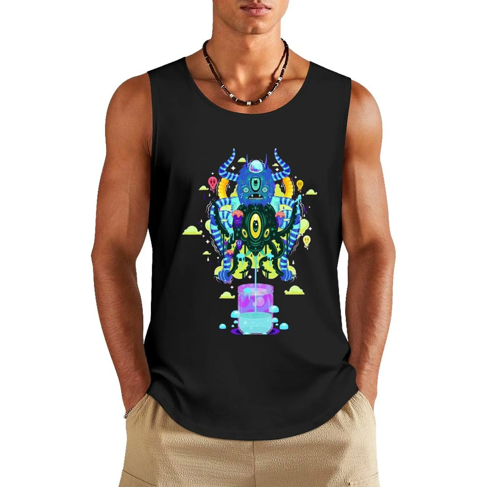 

jantsen Tank Top man vest Men's summer vest gym t-shirts man